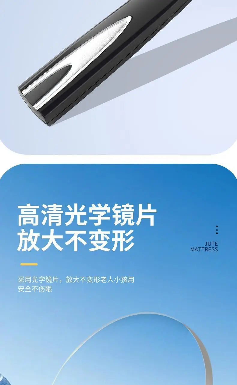 Magnifying Glass for The Elderly, High-definition, High-power, Extra-large Field of View, Hand-held