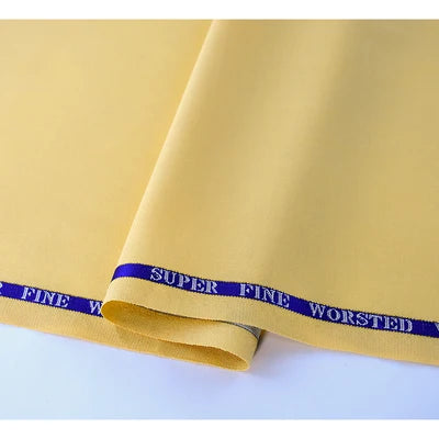 High Count 50% Worsted Wool Fabric For Suits Sewing Blazer Vest Pants Coat DIY High End 280g/m Serge Cloth Material 50X150cm