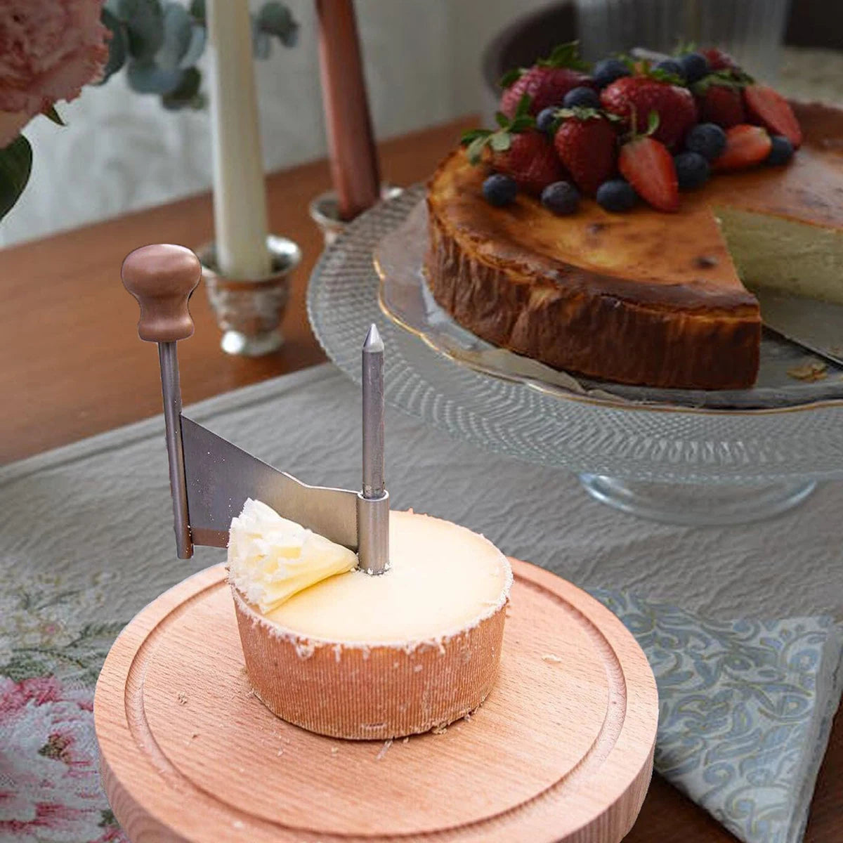 Cheese Cheese Cutting Wooden Rotary Shaver Manual Kitchen Baking Chocolate Chip Scraper Flower Cutter Cheese Shredder