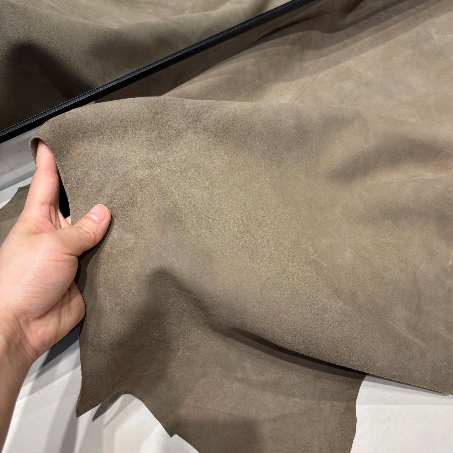 Woman Oversized Blue Leather Jacket Real Sheepskin Leather Coat 2025 New Arrival Jackets