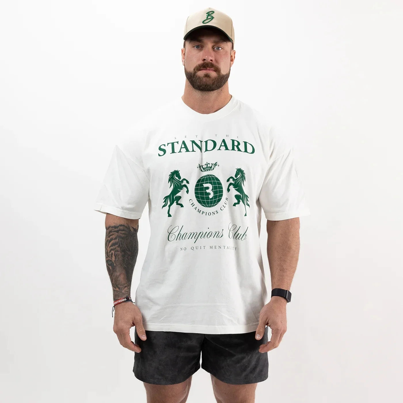 2025100% pure cotton T-shirt fitness men's T-shirt clothing summer exercise basketball high-quality Cbum top T-shirt