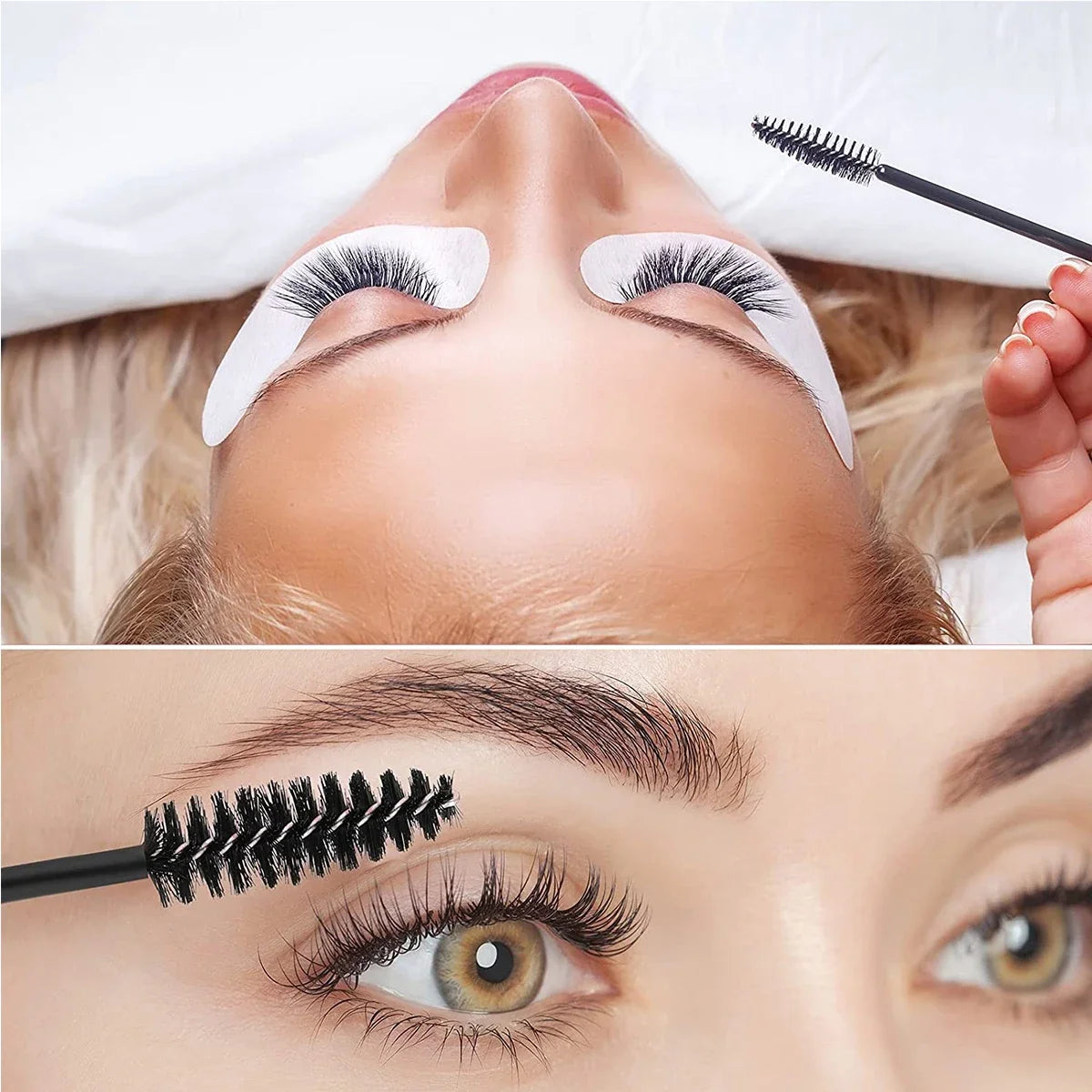 13Pcs Set Washing Kit 5 in 1 Lash  Bottle Eyebrow Mascara Wand Eye Pad PatchesShampoo Eyelash Brush Soap Foam Extension Cleaning