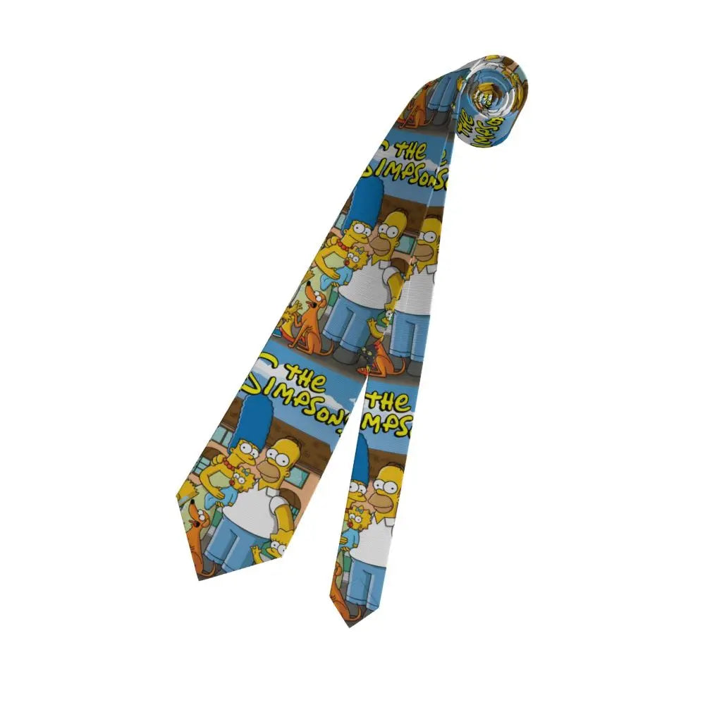Personalized The S-Simpsones Homer Neck Ties Men Formal Silk Wedding Neckties