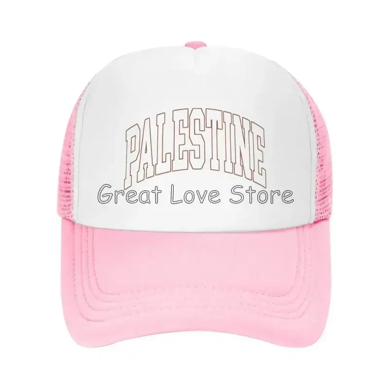 Palestine Flag Baseball Caps Breathable Mesh Cap for Women Men Summer Outdoor Casual Sun Protection Hat Adjustable Snapback Hat