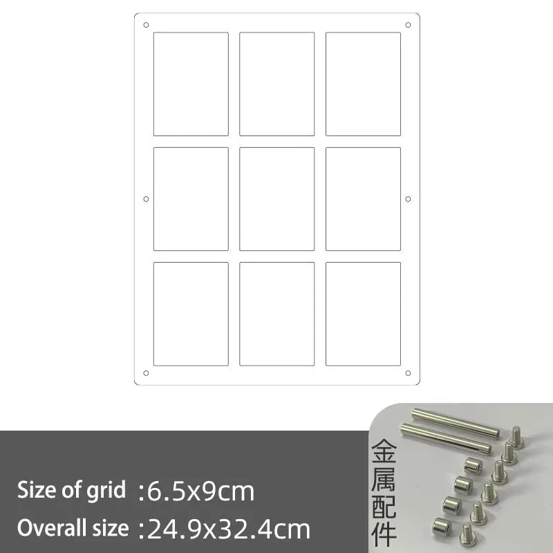 Acrylic Polaroid Frames,Clear Desk Floating Picture Frame for Fujifilm Instax Film,Family and Wedding Collage Picture Frames