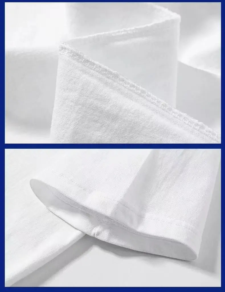 100% Pure Cotton Summer Men's Short-sleeved T-shirt Design High-quality Printed Fashionable Comfortable and Casual Sports Top