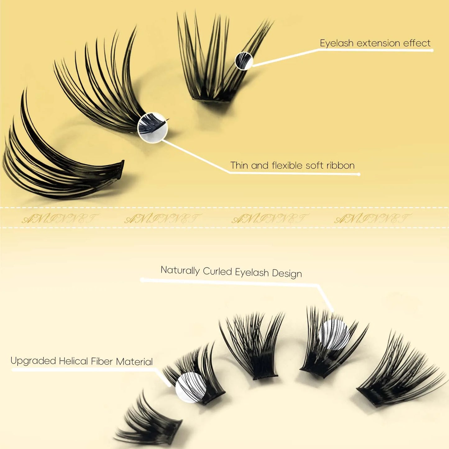10 rows of 400 clusters makeup 3D eyelash extension natural eyelash tool 30/40/60/80D false eyelash personal eyelash extension