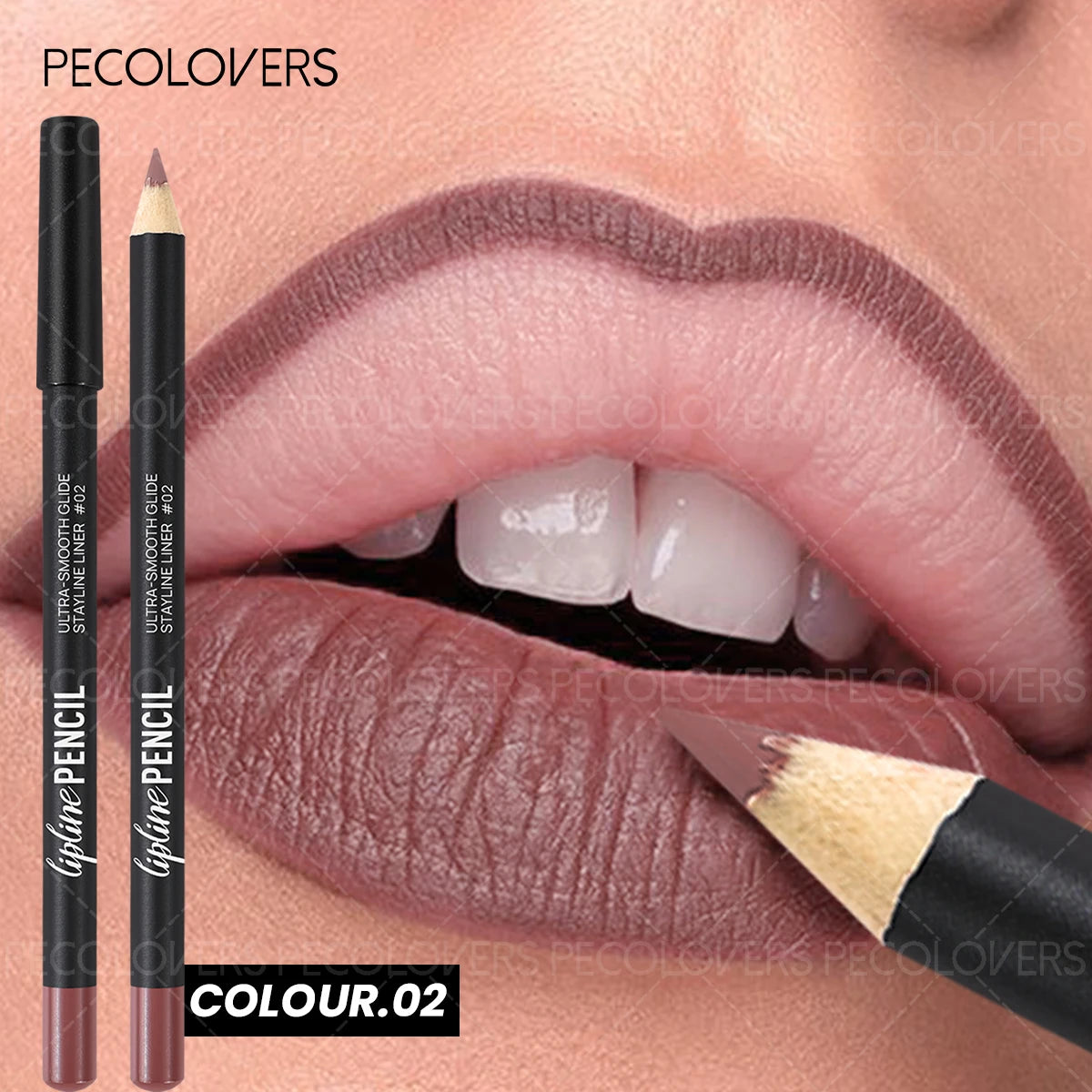Lipliner Lipstick, Plump and Charming Lips, Not Dry, Nude Brown, Multi-color Choice, with A Variety of Makeup, Lip Cosmetics