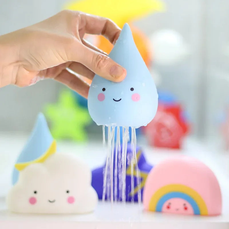 Baby Bathing Toy Kids Cute Weather Clouds Water Spray Sprinkler Bathroom Sprinkling Shower Swimming Water Toys For Children Gift