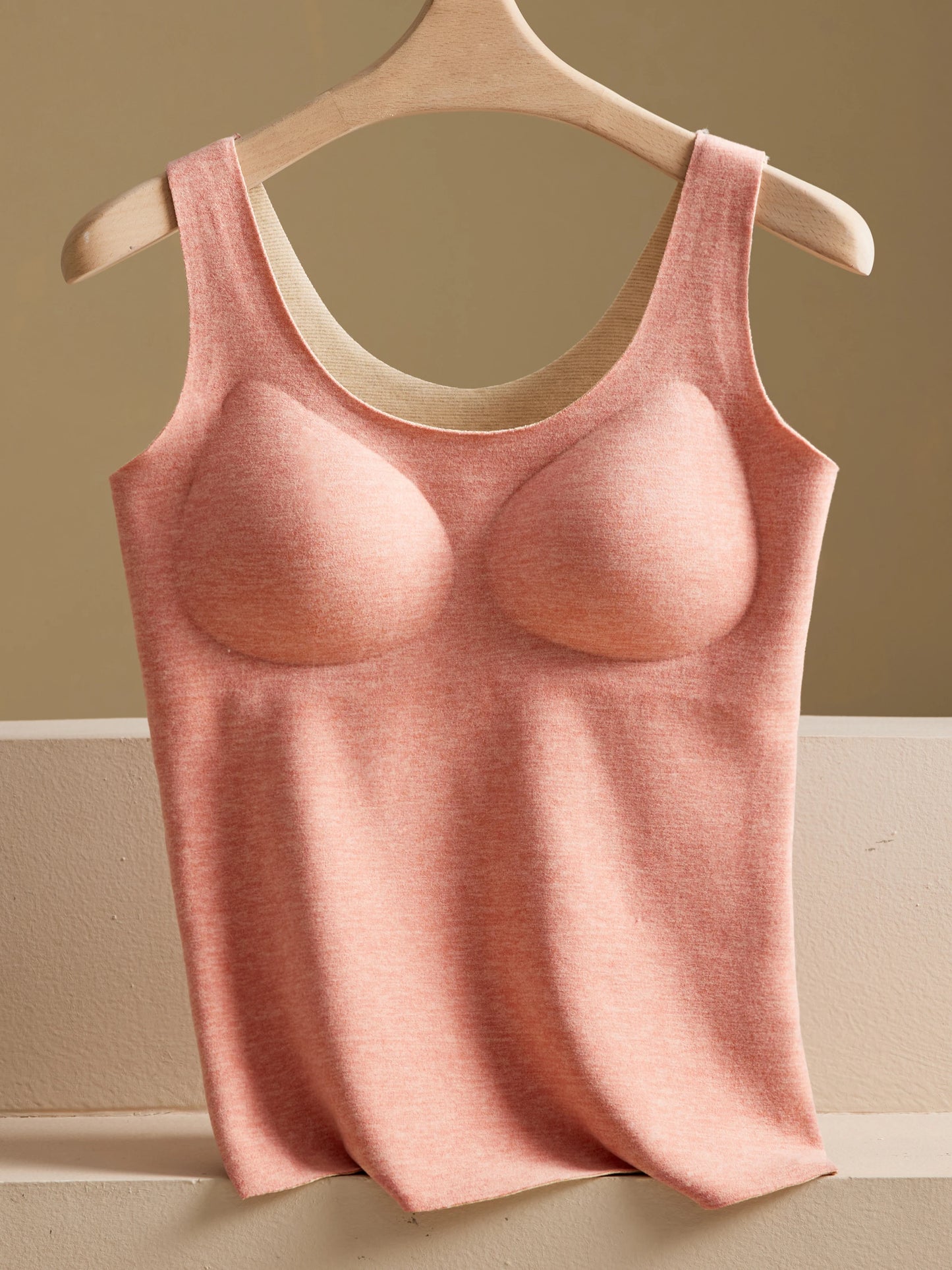 Women's Thermal Vest with Chest Pad 2024 New Autumn and Winter Seamless Thermal Clothing Double Layer Velvet Thermal Intimates