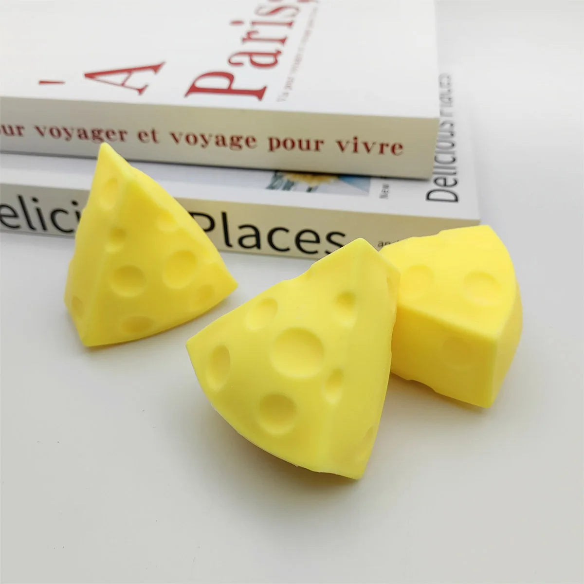 Cheese Squishy Toy Simulation Cheese Squeeze Toy Soft Cute Decompressing Pinching Cheese Sticky Slow Rebound Kids Adult Toy