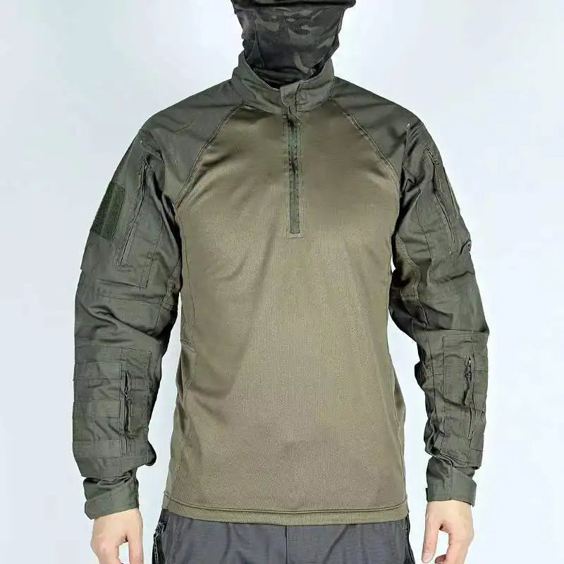 Tactical Pants Workwear Pants Mens Camo Military Wear-resistant Outdoor Trip Hiking Shirts Training Hunting Clothes Multi Pocket