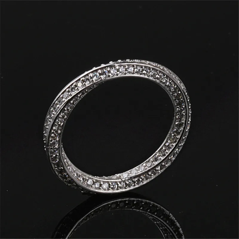 CC Sterling Ring For Women Bridal Accessories Simple Jewelry Engagement Proposal White Rings Wedding CC708