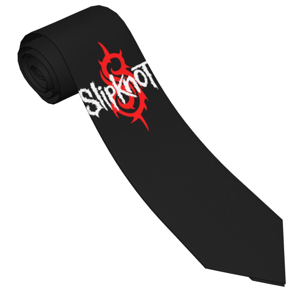 Slipknots Neckties Men's Customized Silk Heavy Metal Rock Music Gift Neck Tie for Office