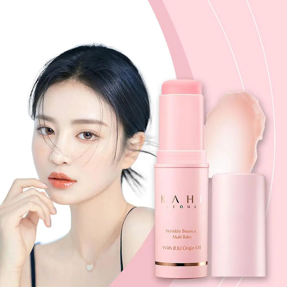 KAHI Wrinkle Bounce Multi Balm Facial Collagen Deep Moisturizing Firming Lift Make Up Base Moisturizer Daily Korean Skin Care