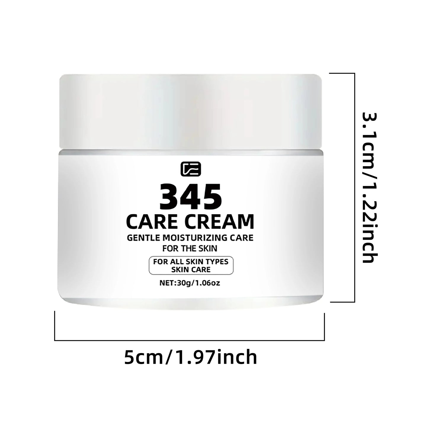 345 CARE CREAM: Collagen & Niacinamide Moisturizer - Daily Hydrating, Firming & Even skin tone Face Cream for All Skin Types