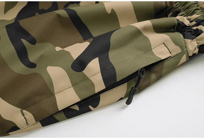 Ski pants for men and women windproof waterproof warm thick camouflage and velvet snow pants snowboard ski pants