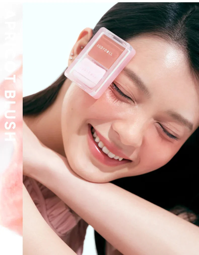 Judydoll Water Light Cream Hydrating Blush Multi Purpose Moisturizing High Light Expanding With Puff Long-lasting Face Makeup