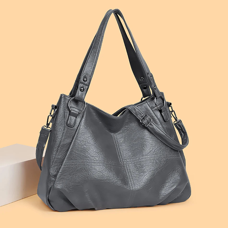 Fashionable Simple Handbag Famous Luxury Designer Women Tote Bag High Quality Soft Leather Large Capacity Women's Shoulder Bags