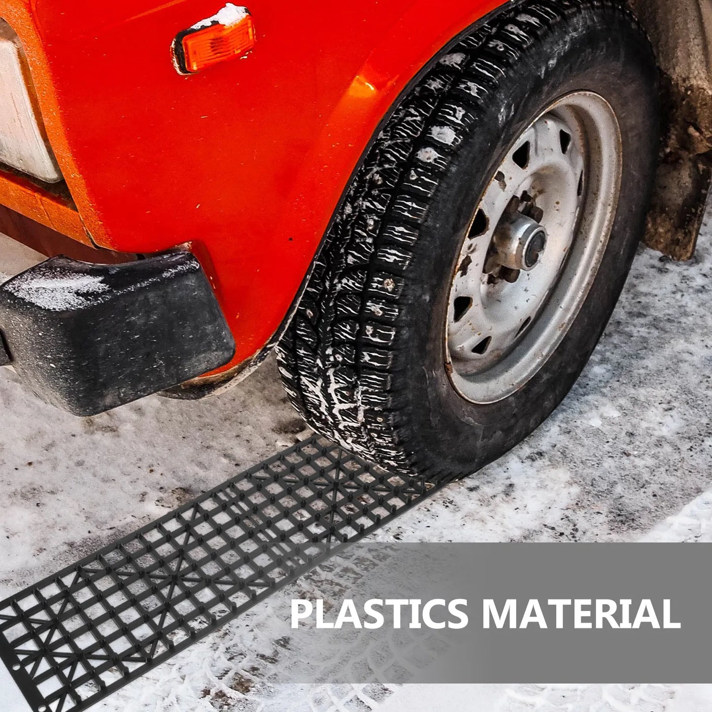 1Pair Portable Foldable Vehicle Traction Boards Car Anti-Slip Recovery Tracks for Snow Mud Sand Ice Low Temperature Tire Grip