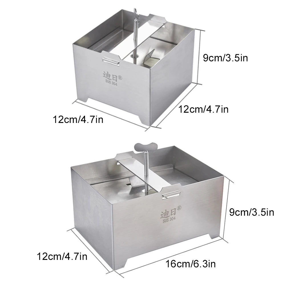 Tofu Press Cheese Making Molds Maker Food Grade Stainless Steel Mold Mould Curd Tool Soybean Box Squeezer Kit Tempeh Presser