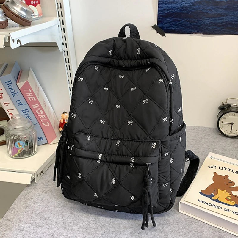 New Large Capacity Children's School Backpack Lightweight Bow Students Schoolbag School Bags Boys Girls Tutoring Bag Laptop Bag