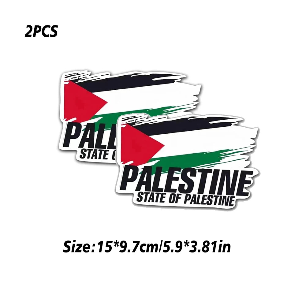 Palestine Flag Bumper Stickers Motorcycle Racing National Flag Off Road Decal World Peace Stickers