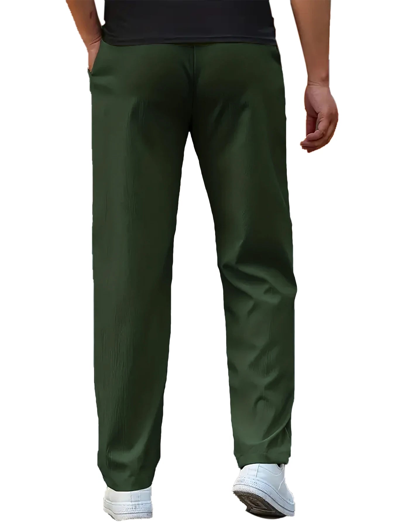 Men's Casual Pants Sweatpant Breathable Sports Trouser Elastic Waist Straight Wide Joggers Running  Workout Long Pants Men