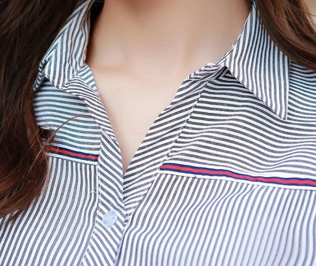 Summer Pattern Female Tops With Designs Crop Women's Shirt And Blouse Premium Promotion Elegant Social Clothing Sales Tall
