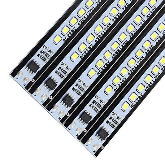 LED Bar Light AC220V Led strip profiel 50cm 72LEDs 2835 LED Rigid Strip  LED Fluorescent Tubes Under Cabine
