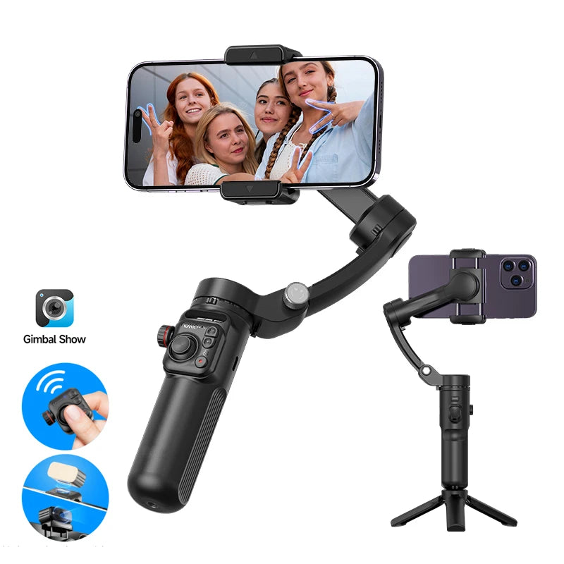 BAFANG New Product M02 Intelligent 3-Axis Stabiliser AI Auto Tracking Gimbal with Magnetic Remote Control Multi-Mode Shooting