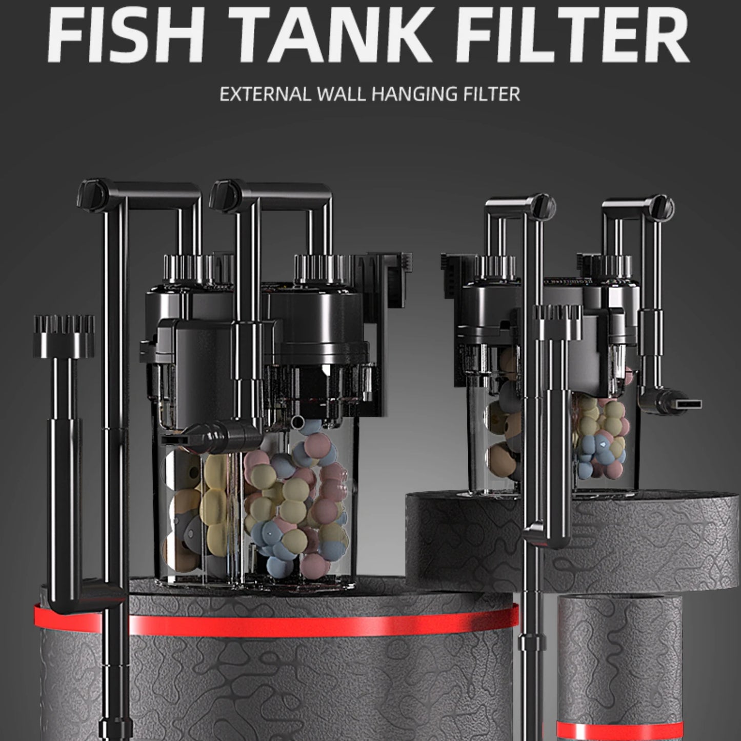 110V 220V Fish tank filter wall-mounted filter barrel external small silent external water purification filtration cycle