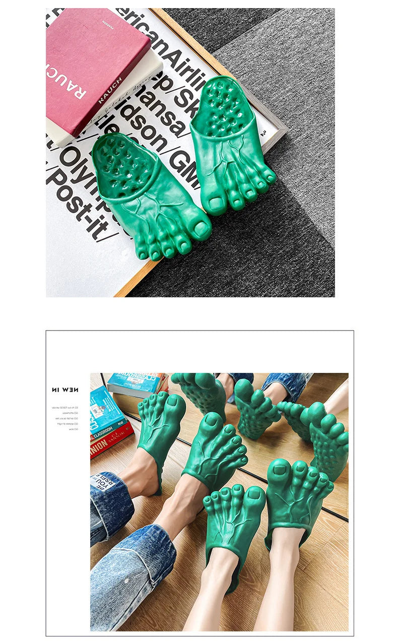 Funny Slippers Man Women Footwear Shoes For Men Sandals Male House Shoes Beach Slippers Uniex Slippers Bigfoot Amazing Sandals
