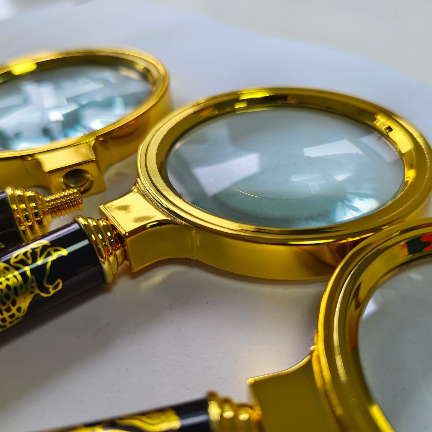 10X/8X/7X Magnifying Glass For Kids Seniors Handheld Reading Magnifier 60mm/70mm/80mm Magnifying Lens For Reading Science Nature