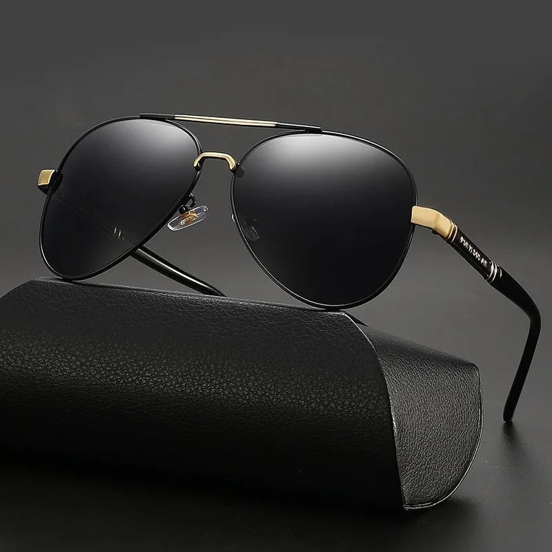 Polarized Sun Eyeglass Driving Sun Glasses for Men Women Classic Aviator Sunglasses UV Mirrored Lens Retro Shades