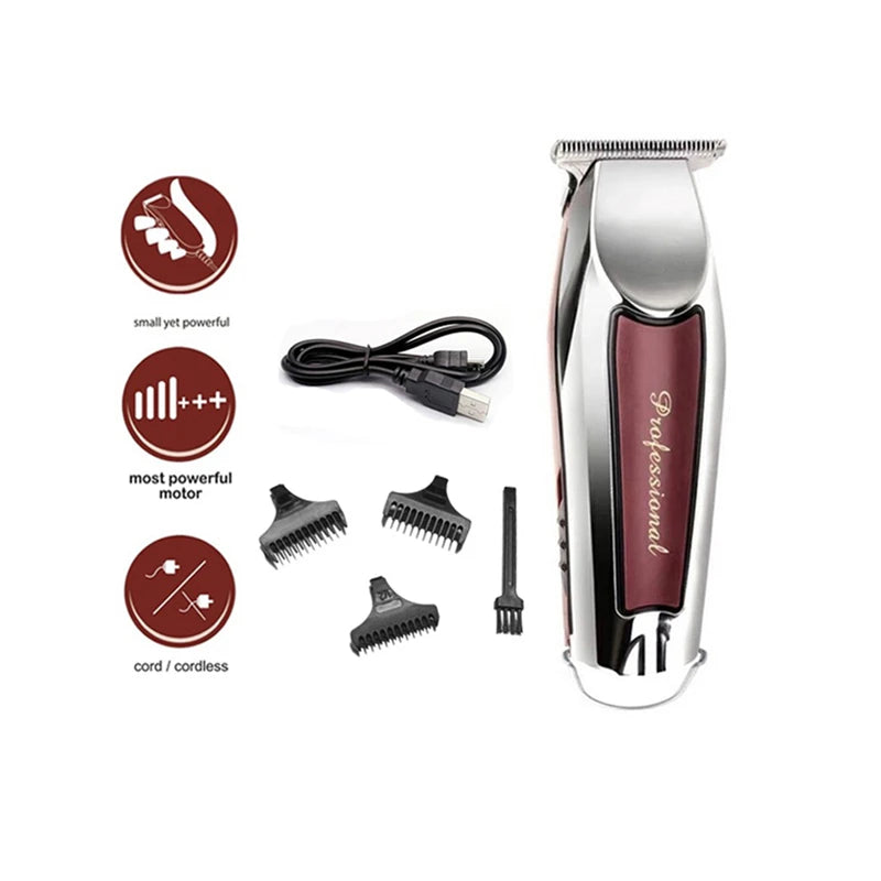 Professional Rechargeable Haircut Hair Cutting Machine Trimmer for Men Cordless Hair Clipper Electric Shaver Beard Barber