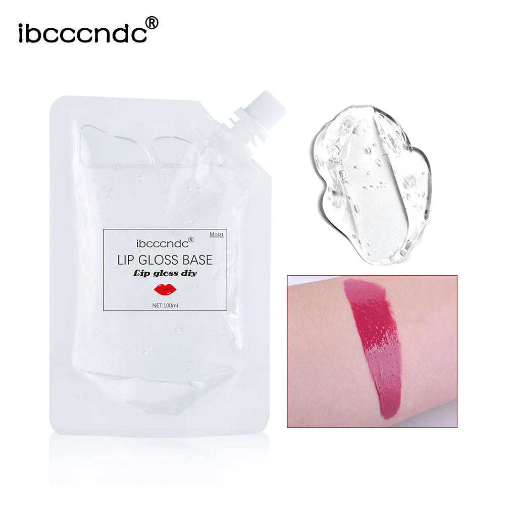 100ml Diy Lip Gloss Base Gel Non-stick Clear Moisturizing Lip Gloss Base Lipstick Handmade Material Odorless Liquid Lips Makeup