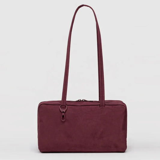 Ladies' Bowling Tote Bag  Nylon Shoulder Bag Large Capacity Simple Versatile Ultralight Zipper Commuting Travel Bag