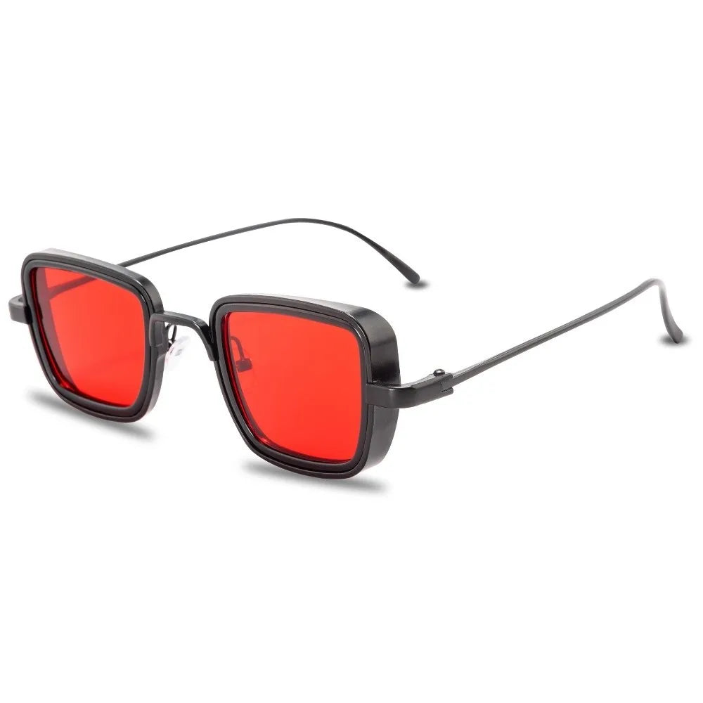 Lightweight Retro Square Sunnies Gradient Sunshade Eyewear Unisex Polarizing Lens Sunglasses Alloy Indian Style Anti-UV Glasses