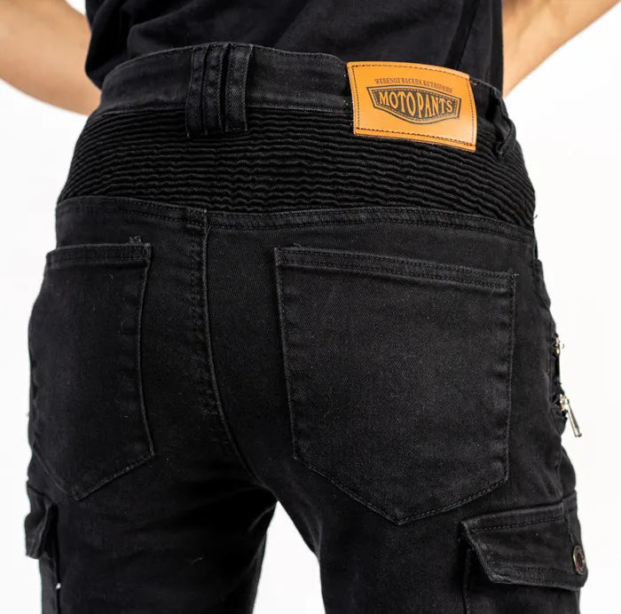 Motorcycle riding pants, motorcycle pants jeans with protective gear4 seasons spring men's women's casual anti-drop pants