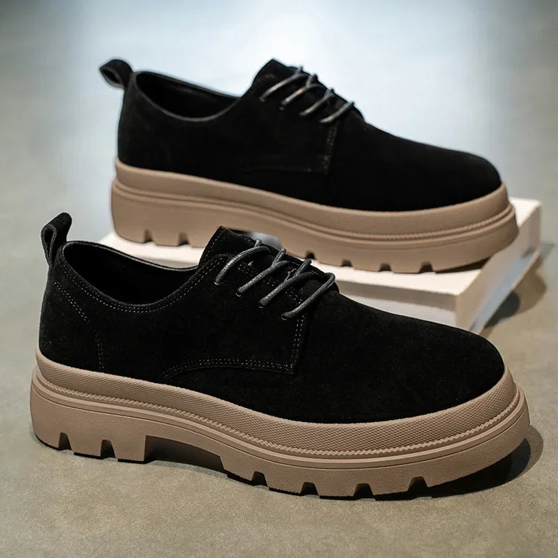 Men's Thick Soled Business Casual Shoes Are Fashionable Versatile and Simple Men's Formal Shoes