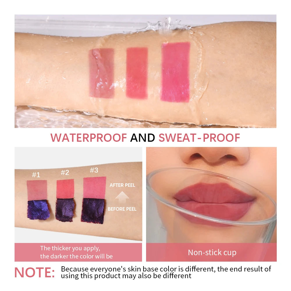 Matte Lip Tint Peel Off Lip Tints Stain Cosmetics Liquid Lipstick Lips Stick Free Shipping Makeup Ink Inks Gloss Pack Set