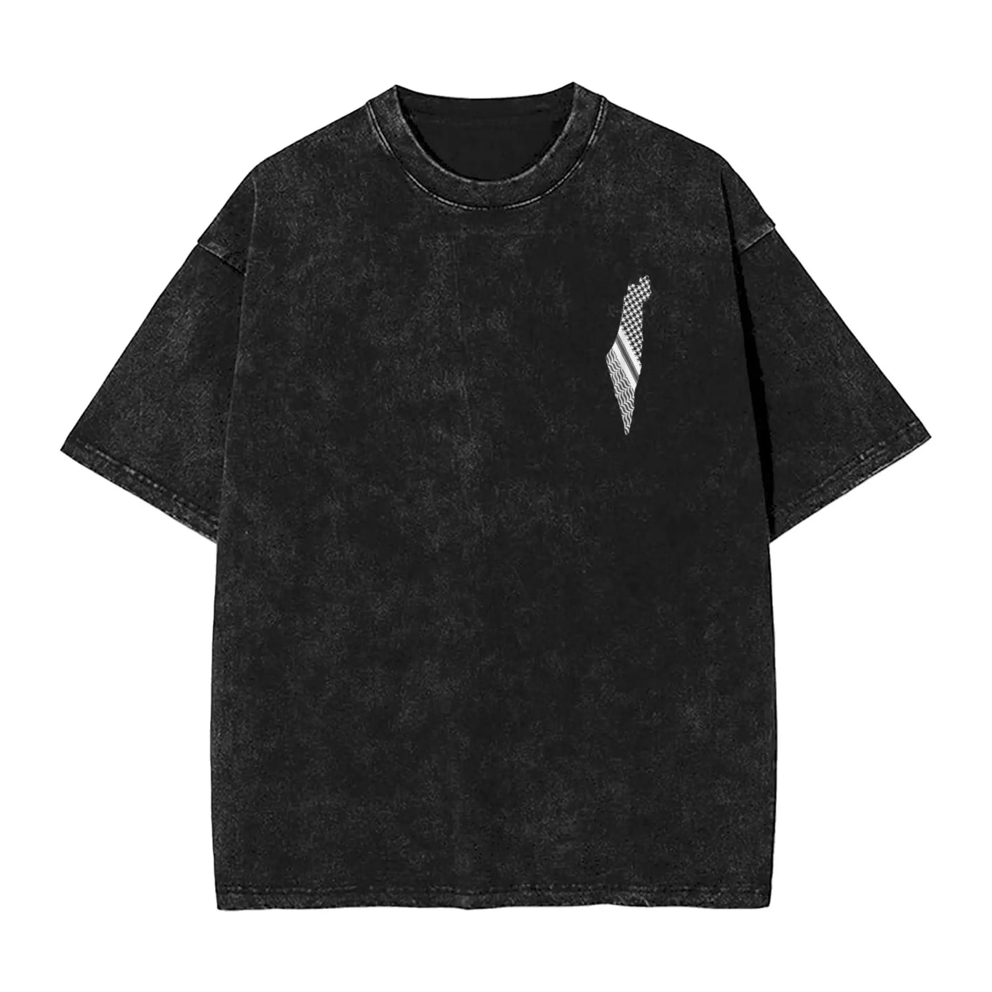 Palestine flag T Shirt Men 100% Cotton Cool T-Shirt Round Collar  Tees Short Sleeve Clothing Printed