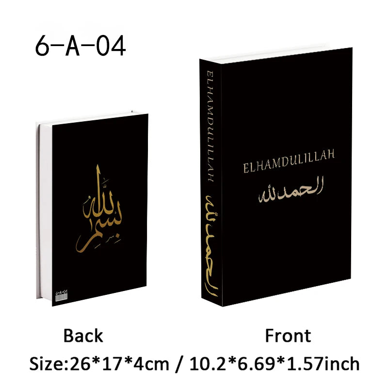 Islamic Fake Book Storage Box Luxury Decorative Books Kaaba Mosque Muslims Moroccan Coffee Table Home Bedroom Ramadan Decor 2026
