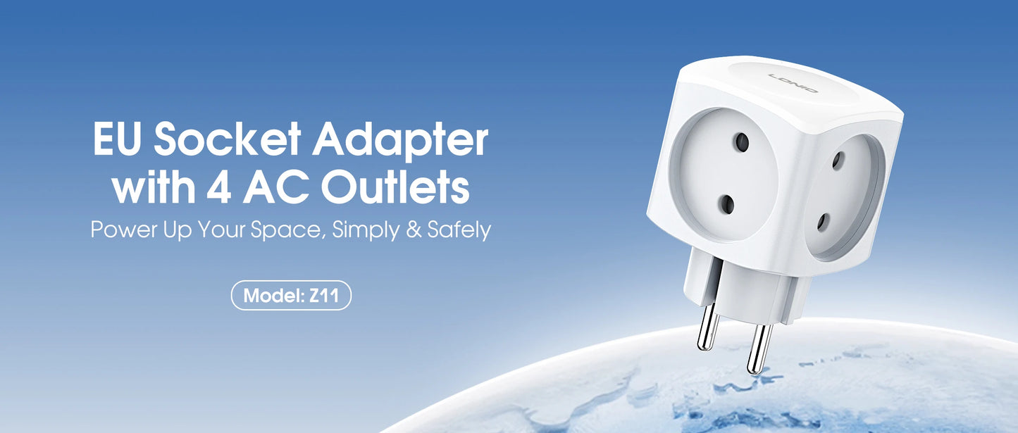 LDNIO Universal Travel Adapter EU KR Plug Adaptor To UK US AU European To American UK Plug 48mm Converter For Travel Accessories