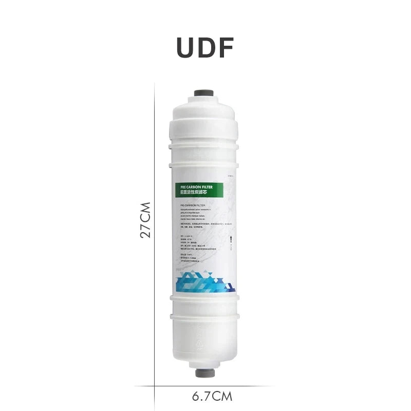 Waternoble 10 Inch Water Filter Replacement PP Cotton & T33 Activated Carbon Filter Chlorine Removal Water Purification System