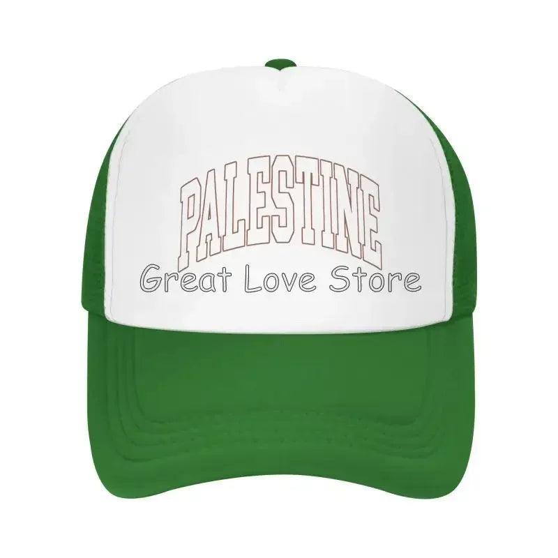 Palestine Flag Baseball Caps Breathable Mesh Cap for Women Men Summer Outdoor Casual Sun Protection Hat Adjustable Snapback Hat