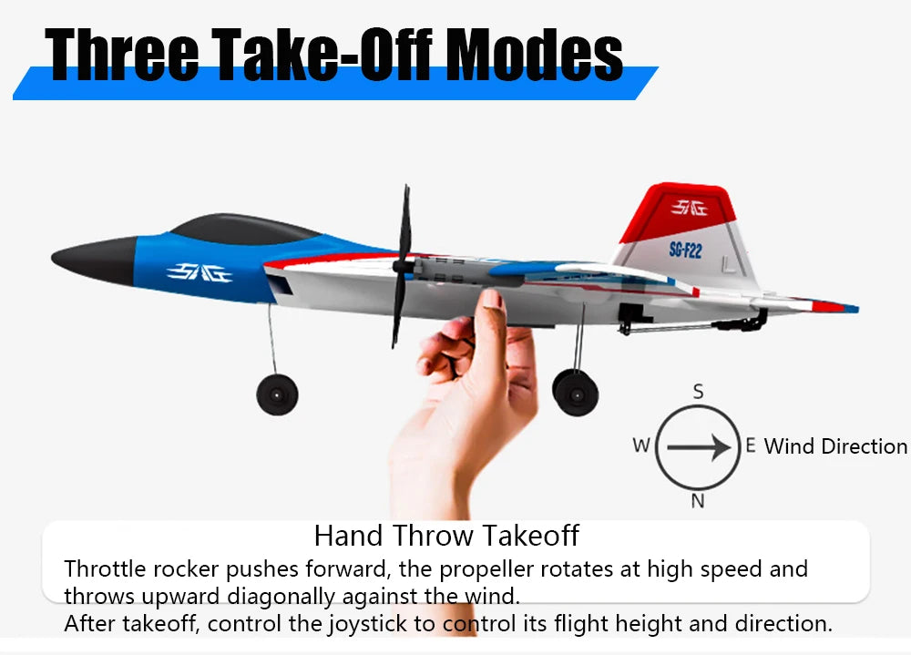 RC Plane F22 Stunts Plane 2.4G Radio Control Glider Remote Control 3D Plane Glider Airplane EPP Foam Boys Toys for Children