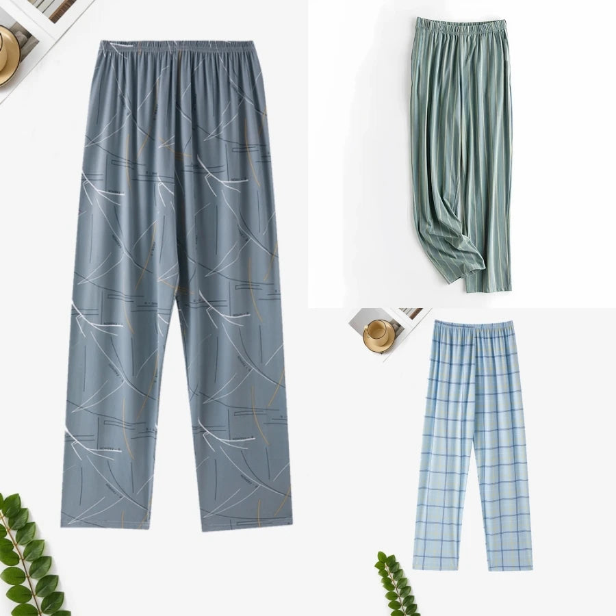 Pajama Pants Men's Spring and Autumn Loose Casual Trousers Home Pants Men's Home Pants Can Be Worn Outside