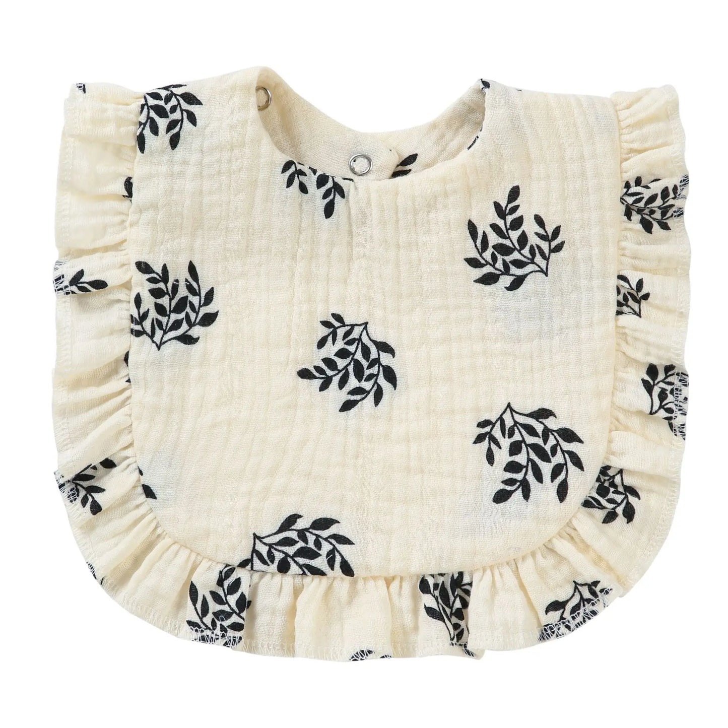 Baby Saliva Towel Muslin Cotton Infant Bibs Kids Feeding Eating Apron Boys Girls Ruffle Towel Toddler Newborn Prints Burp Cloth